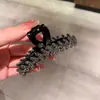 Novo Estilo Japonês e Coreano Elegante Presilha de Mordida Cravejada de Diamantes para Mulheres de Alta Qualidade Versátil Meio Presilha de Cabelo Presilha de Tubarão Acessórios de Cabelo Exquisitos