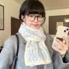Cachecol de tricô macio e aconchegante estilo coreano para mulheres, espesso e quente para o inverno, aquecedor de pescoço versátil para estudantes e casais