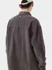 Camisa de manga larga para hombre con cuello estilo americano, nuevo modelo de primavera y otoño, corte holgado, diseño único, top casual versátil y moderno