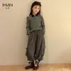 Pantalones Cargo para Niñas YOJIA Otoño 2026 Nuevos Ropa Deportiva para Exteriores Ropa Infantil Pantalones con Puño Pantalones para Niños Atuendo de Otoño