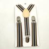 Serie Retro Rayada Colorida Tirantes de 2 cm con Clips para Niños y Niñas Tirantes con Clips para Pantalones de Bebé