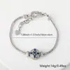 Pulseira de Cobre Banhado Exquisita Simples Versátil Popular em Vendas Transfronteiriças Pulseira de Prata da Moda Personalizada Pulseira Feminina com Zircônia