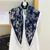 Bufanda Triángulo Flor de Anacardo Coreana Cortina de Trasero Accesorios en Capas para Mujer Cinturón de Jeans Cintura Bufanda de Seda Camisa a Juego para Viaje