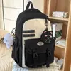 Mochila Escolar Modelo Nuevo en Stock para Niños y Niñas, Mochila Casual de Lona con Bloques de Color, Mochila Ligera de Doble Hombro de Gran Capacidad
