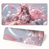 Alfombrilla de ratón bidimensional, Almohadilla de juego de dibujos animados más vendida para eSports, Almohadilla de teclado para niños y niñas, Linda almohadilla de escritorio rosa extragrande