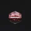 Material de Zircônia de Diamante de Alto Carbono Corte Flor de Gelo Retangular Zircônia Cor Padparadscha Pedra Solta Fábrica Atacado Fornecimento Direto