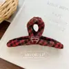 Pinza para el Cabello de Lana con Forma de Corazón Estilo Universitario para Otoño e Invierno con Pinza Lateral y Pinza de Tiburón para Moño en la Parte Trasera de la Cabeza Accesorio para el Cabello para Mujer