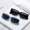 Gafas de Sol de Diseñador de Moda, Gafas Cuadradas Estilo Cadena de Moda Europea y Americana, Gafas de Sol Únicas de Pasarela