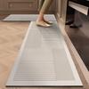 Tapete de cocina viento simple resistente al desgaste fácil de cuidar tapete de suelo de barro de diatomeas rectangular absorbente tapete antideslizante una generación de pelo