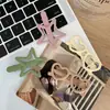 Presilha de Pato Colorida Básica Versátil Estrela Nuvem Metal Fosco Presilha de Cabelo Simples Elegante High-End Presilha para Cabelos Quebrados para Mulheres
