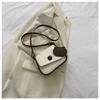 Bolso de Mano para Mujer Estilo Coreano Otoño e Invierno 2023 Nuevo Contraste de Color de Textura Bolso Cuadrado Pequeño Bolso Bandolera Simple