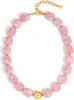 Collar de Bolas de Resina Transparente Arcoíris Estilo Nuevo Europeo y Americano Transfronterizo, Accesorio de Cuello Versátil de Moda para Mujer