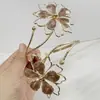 Joyería Transfronteriza Europea y Americana, Pulsera de Brazo Hueca con Patrón Irregular, Anillo de Brazo de Flor Tridimensional con Goteo de Aceite Personalizado y Atmosférico