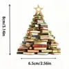 Pingente de Livro de Novo Produto Transfronteiriço, Pingente de Natal em Acrílico, Decoração de Árvore de Natal, Pingente Decorativo
