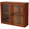 Gabinete de Almacenamiento Retro de Madera Maciza Montado en Pared para Sala de Estar, Cocina, Dormitorio, Cosméticos, Caja de Almacenamiento para Tazas de Agua, Estante de Exhibición, Gabinete de Exhibición de Cajas Misteriosas