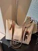 Bolsa Tote de Gran Capacidad para Mujer 2026 Nuevo Retro Terciopelo de Ciervo Cuero Bolso de Oficina Moda Casual Hombro Único Axila Bolsa Grande