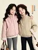 Tutu Elefantito Ropa Infantil Chaqueta Forrada de Polar para Niñas 2026 Otoño/Invierno Nuevo Estilo Camiseta Gruesa de Algodón Puro para Niños Pequeños y Grandes