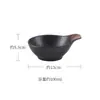 Petiscos comerciais estilo japonês prato frio comida para uma pessoa prato de servir com tigela funda tempero molho prato raso