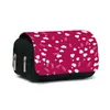 Óculos de Sol Bolsa Caneta Love DIY Caixa de Canetas Flip Camada Dupla Grande Capacidade Bolsa de Armazenamento de Lápis para Estudantes Crianças Bolsa de Material Escolar