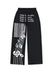 Pantalones deportivos casuales estilo callejero americano para hombre, nuevo estilo holgado de verano con estampado de notas musicales, pantalones rectos de pierna ancha hasta el suelo