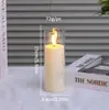 Lámpara de vela electrónica led cubierta de plástico cubierta de vidrio taza integrada buscar atmósfera romántica de boda lámpara de llama oscilante