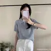 Rebeca de Punto de Lana de Manga Corta para Mujer con Encaje Empalmado Tops Primavera y Verano Sexy 2025 Estilo Casual y Occidental Nuevo Estilo