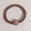 Diadema de oso sencilla con cubierta de cuero, elegante banda de goma para el cabello de celebridades de Internet, banda para el cabello femenina, tocado duradero y elástico, cuerda para el cabello con cola de caballo