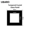 Módulo de Soquete de Interruptor de Corrente Fraca 52*52mm Painel de Vidro Temperado Tecla de Função Módulo DIY Instalação de Combinação Livre