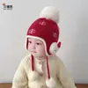 Gorro de Bebé Otoño e Invierno para Bebé Niño Gorro Engrosado Cálido con Protección para las Orejas Gorro de Lana Tejido para Salidas de Invierno de Bebé Niña