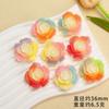 Nueva resina epoxi con lámina de oro tridimensional plana glaseado de resina Camelia hecho a mano diy carcasa de teléfono móvil material de pegamento crema