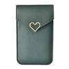2025 Nueva Bolso Pequeño Cruzado de un Solo Hombro con Hebilla al por Mayor Corazón Transparente Pantalla Táctil Minimalista Vertical para Teléfono de Estudiante