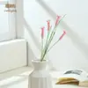 Ramas de flores pequeñas colgantes de ganchillo versátiles hechas a mano, decoración de muebles de plantas en maceta de color sólido, decoración fresca y elegante, flores artificiales de alta calidad