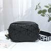 Bolsos de mujer con estampado geométrico de radiación colorida, nueva tendencia de moda 2023, correa de hombro con letras, bolso para cámara