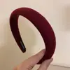 Diadema de Lana Colorida Retro Estilo Coreano Retro Europeo Diadema Alta para Cráneo Nuevos Accesorios para el Cabello Otoño e Invierno 2025 Tocado