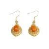 Aretes de Ámbar Natural de Guan Yu Amarillo Aceite de Pollo Cera de Abejas Ganchos para Oreja Joyería Vintage Transmisión en Vivo Venta al Mayoreo Dropshipping S4102503