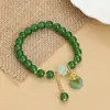 Accesorios Estilo Chino Pulsera Pulsera de Aventurina Estilo Étnico Hebilla de Seguridad para Mejor Amiga Pulsera de Cristal Joyería para Transmisión en Vivo Venta al por Mayor