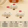 Cuentas Espaciadoras de Plata S925 con Forma de Vajra y Mazo con Acabado Dorado Brillante para Collares, Pulseras, Cuentas Sueltas y Accesorios de Joyería de Plata para DIY