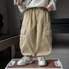 Pantalones Casuales de Primavera y Otoño para Niños 2026 Nuevos y Elegantes Pantalones Cargo Infantiles Versátiles de Algodón de Moda Pantalones Largos para Bebé