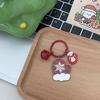 Cross-border Novo Natal Acrílico Sino Chaveiro Personalidade Criativa Árvore de Natal Desenho Animado Mochila Escolar Namorada Enfeites Pendurados