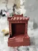 Escultura de Piedra Tudigong Templo Pequeño Templo Exterior Tudigong Po Tableta Altar Adorno Templo Dios de la Montaña Imagen Cuarenta y Siete