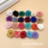 Punto 2 5cm Cáñamo de perla Camelia florcita hecha a mano diy adornos para el cabello pendientes corsage accesorios para la ropa accesorios
