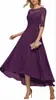Vestido de Festa Formal Elegante com Aplicação de Renda Meia-Manga Chiffon Vestido de Noite para Convidados de Casamento