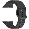 Para Apple iwatch1-10 Geração Linha Ondulada Silicone Fivela Colorida Pulseira Ultra Pulseira de Reposição