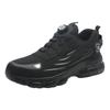 Zapatos de Protección Laboral de Verano Perezoso Transfronterizos, Zapatos de Trabajo Anti-Golpes y Anti-Perforación, Ligeros y Transpirables, Zapatos de Protección de Seguridad con Botón Giratorio
