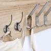 Gancho para ropa de acero inoxidable negro, gancho individual para gabinete, gancho para abrigo, gancho trasero para puerta de dormitorio, baño, cocina, herrajes colgantes