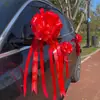 Arte Latte Coche de Bodas Alegría de Boda Decoración de Personajes Cinta Decoración de Coche de Bodas Flores para Coche de Bodas Lazos de Mano Suministros Secundarios para Arte Latte Coche de Flores