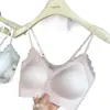 Sujetador de Encaje Fino con Tirantes Cómodos U Home para Mujer, Sujetador de Encaje Francés con Escote en V Fino, Sin Costuras, Push-Up, Anti-Caída