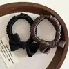 Diadema Coreana Simple con Lazo Banda para el Cabello Goma para el Cabello Estilo Básico de Gama Alta 2025 Nuevos Accesorios para el Cabello