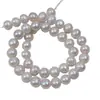 Perlas de Agua Dulce Naturales Sueltas de 9-10 mm, Casi Redondas con Superficie Ligeramente Texturizada, Perlas Enfiladas, Accesorios DIY de Perlas Zhuji