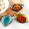 Plato pequeño apilable plato pequeño de cerámica plato para mojar plato para pepinillos vajilla para el hogar plato para salsa de soja y condimentos plato para vinagre plato para mojar plato